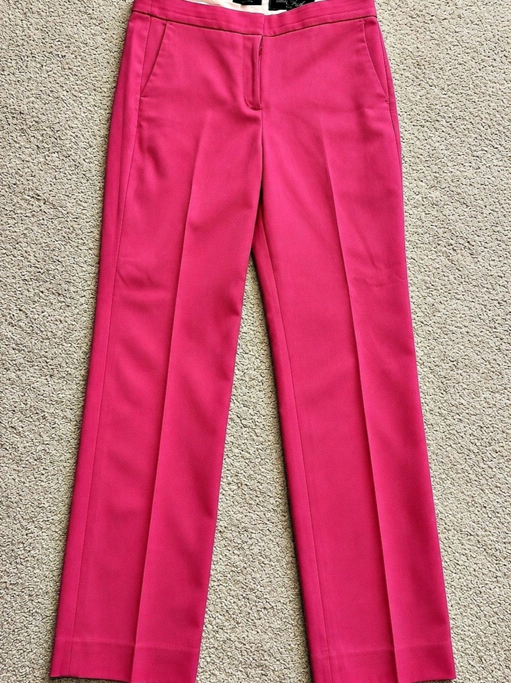 J.Crew Italian Fabric by Nova Fides Wool-Blend Trouser Pink